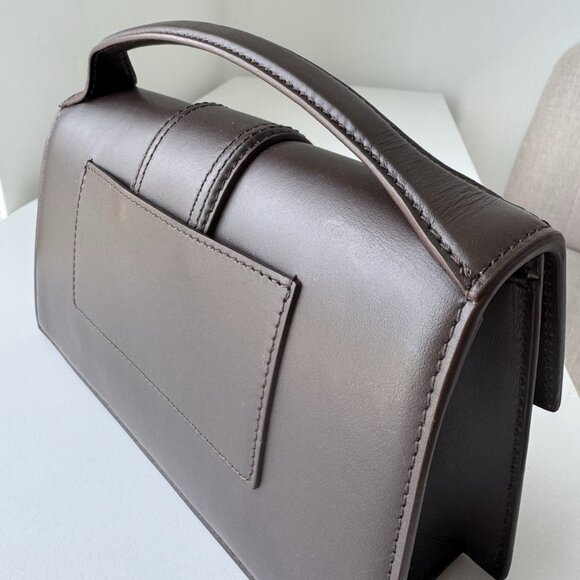 Jacquemus Le Grand Bambinou Chocolate Brown Handbag Large - Picture 8 of 10